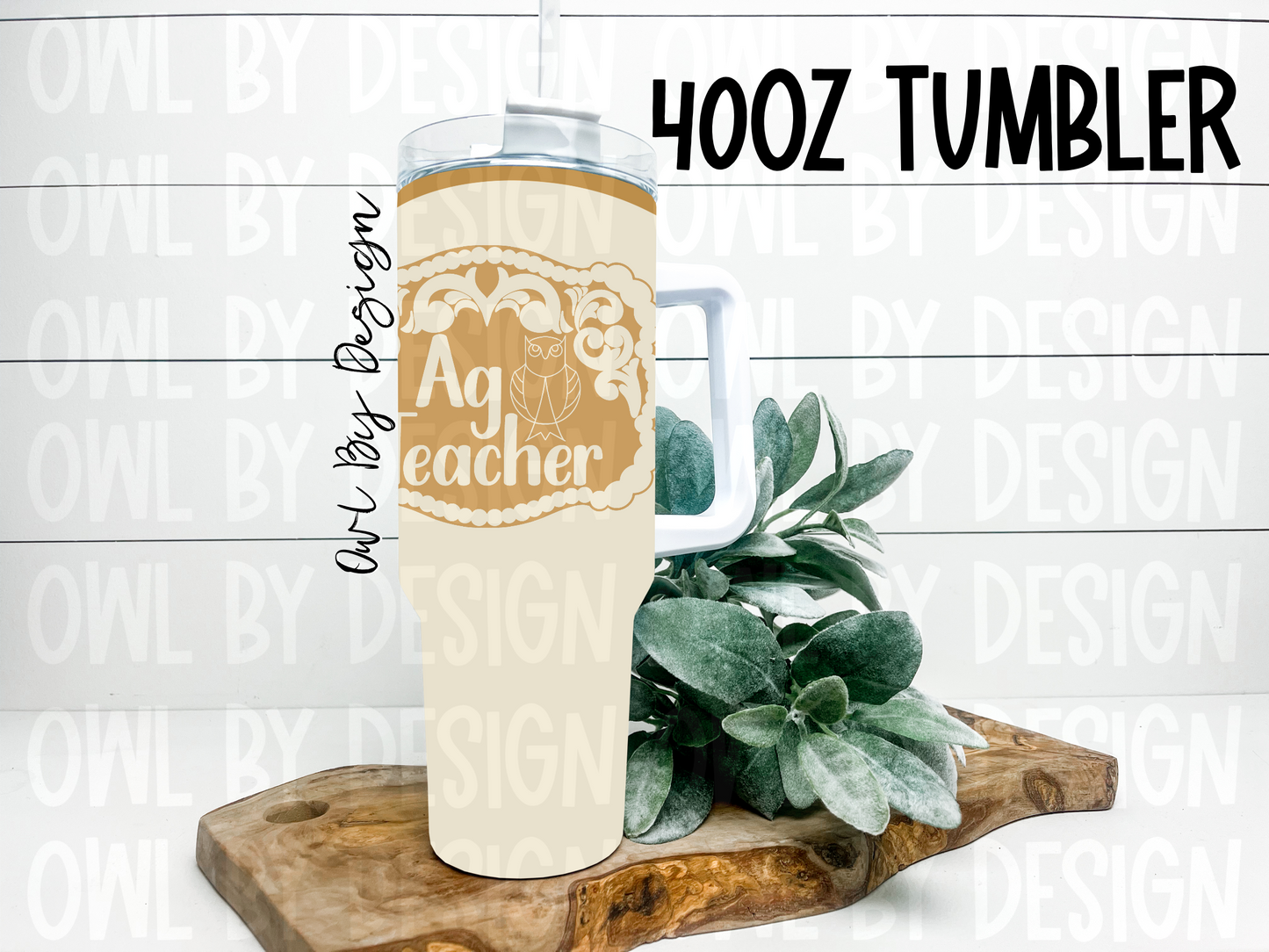 Ag Teacher Buckle Golden Hour Tumbler – 40oz