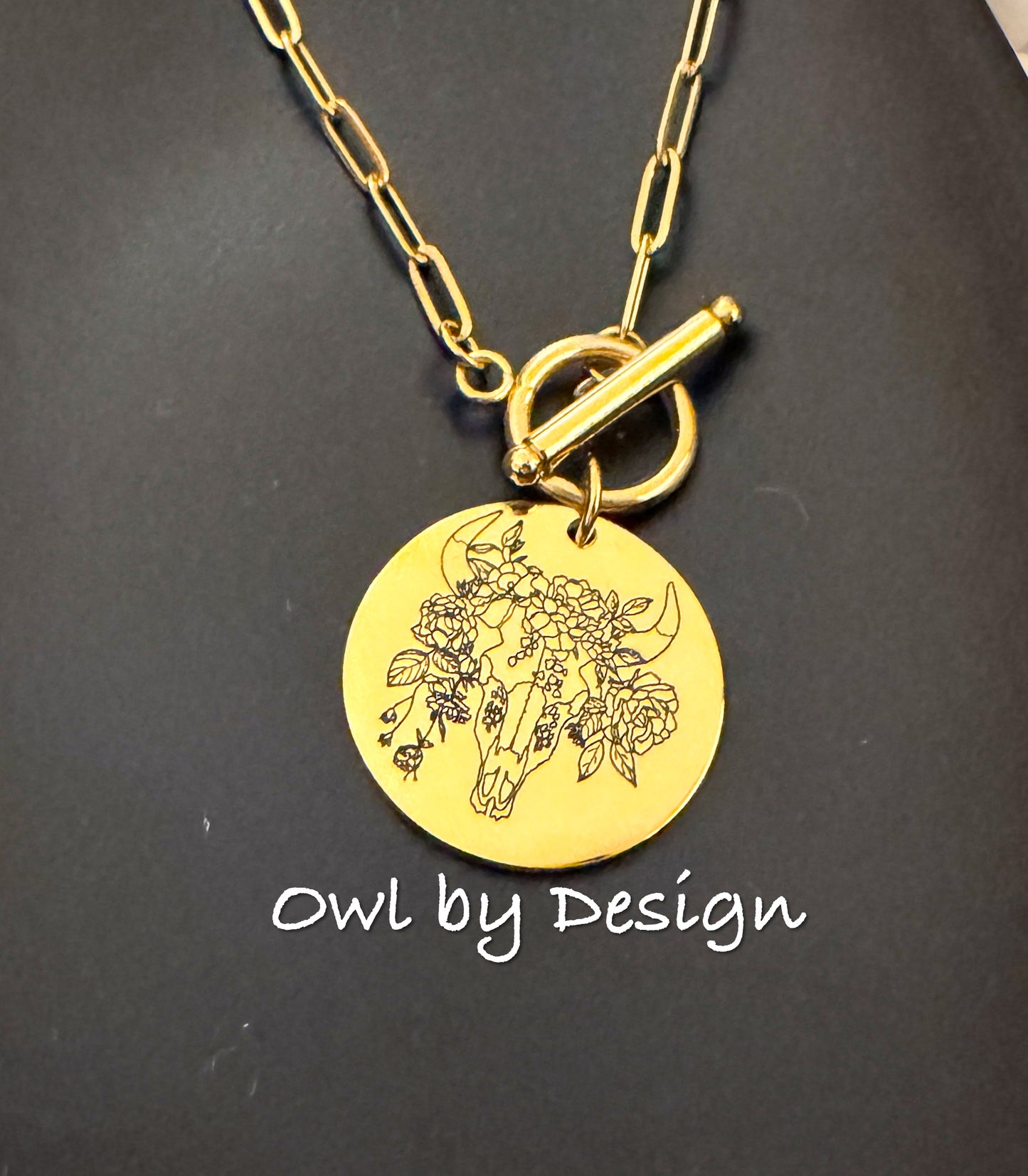Boho Bull Skull Necklace