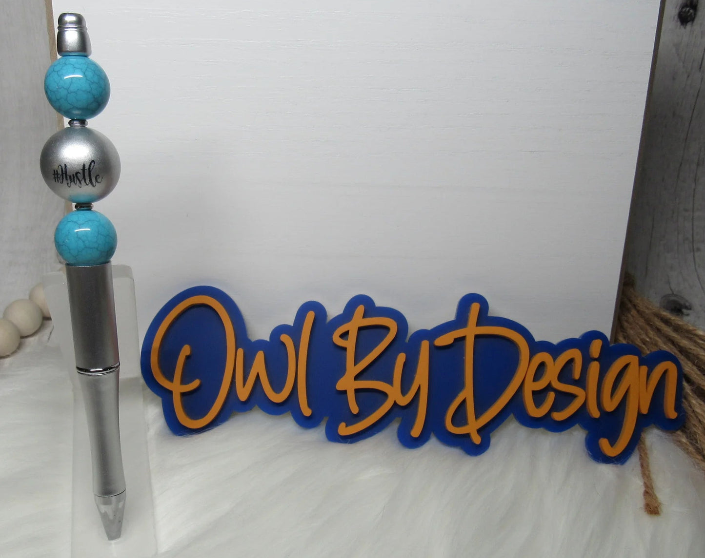 Hustle Silver and Turquoise Pen