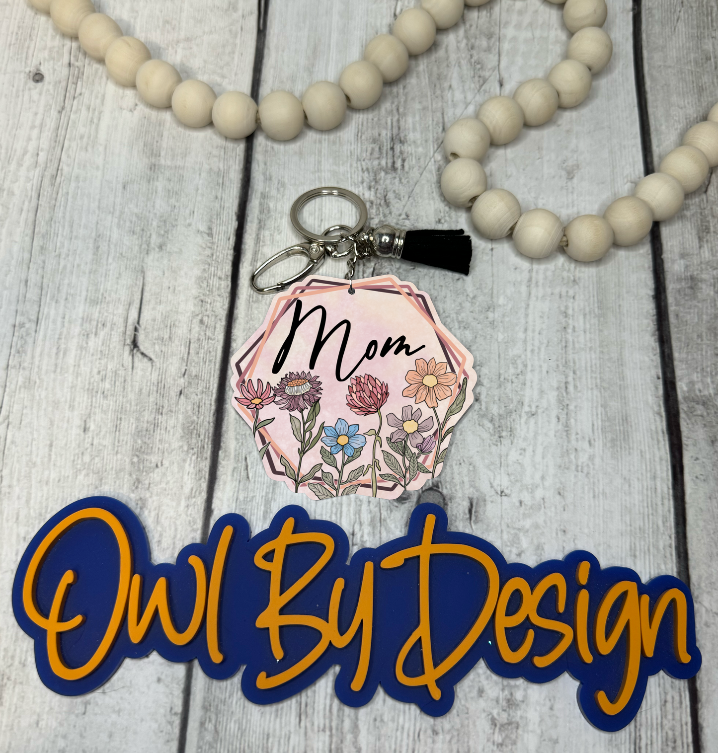 Mother's Day Bundle - Custom Keychain and Hair Clip