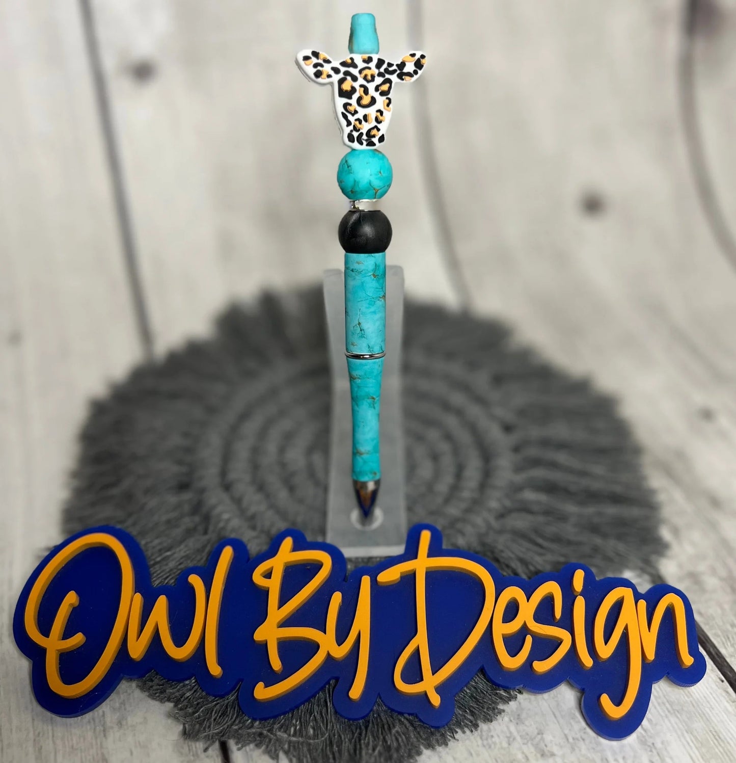 Leopard Cow Head Pen