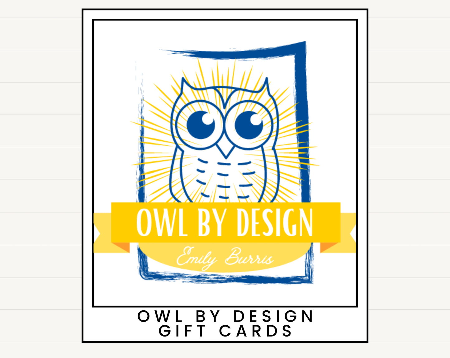 Owl By Design Gift Card