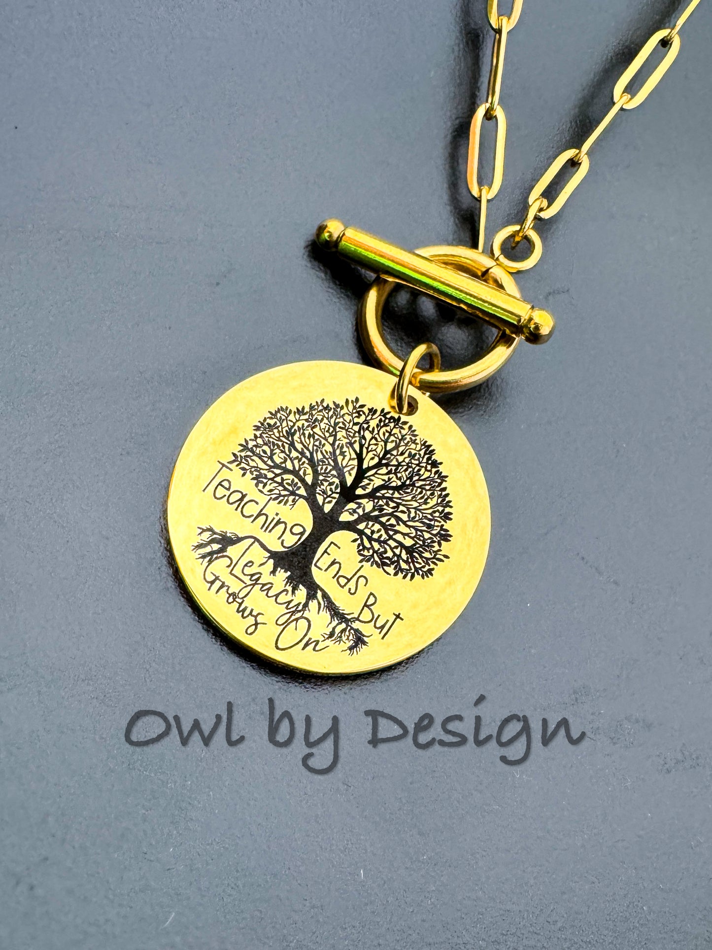 Teaching Ends but Legacy Grows On Necklace