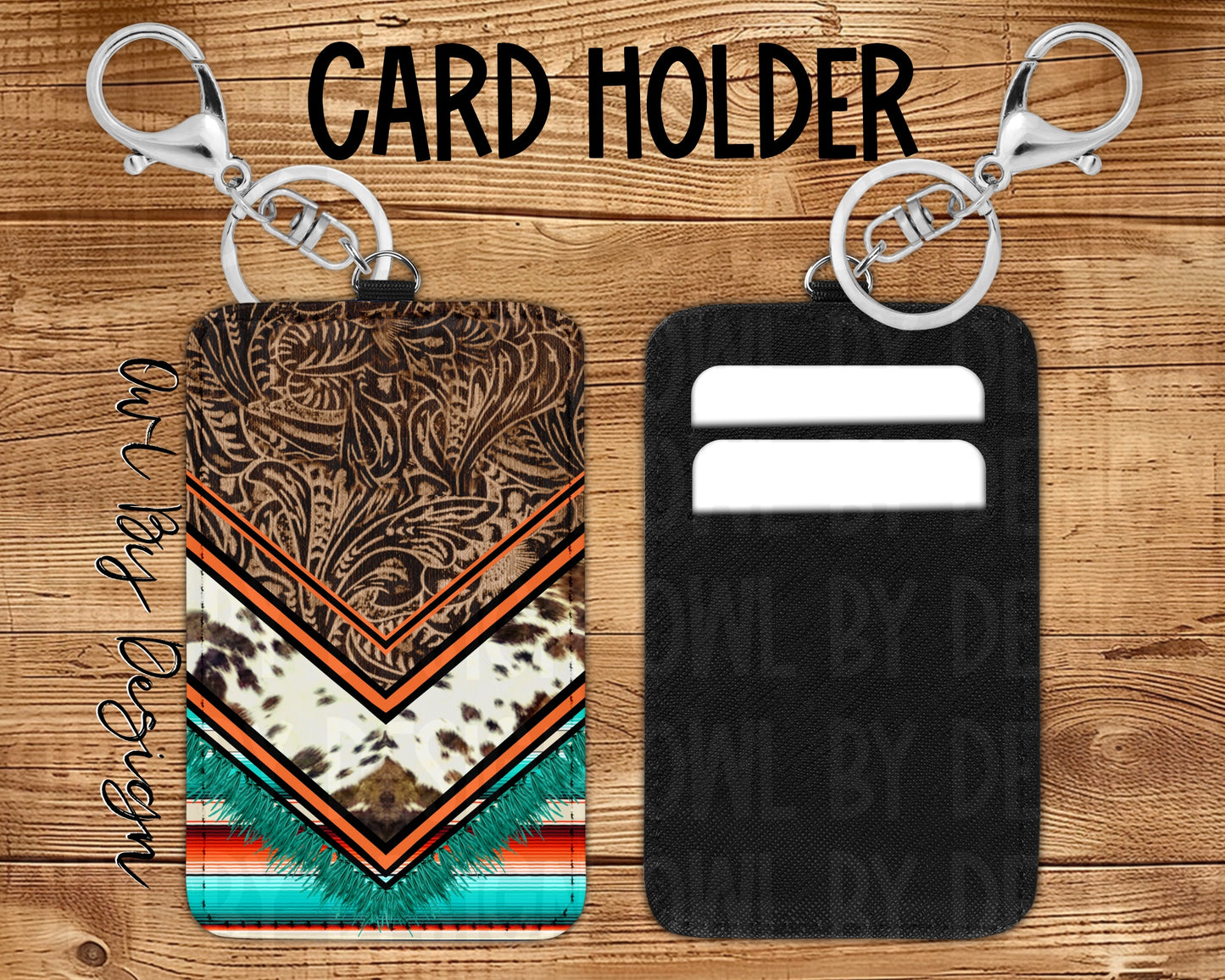 Western Style Card Holder Keychain/Lanyard