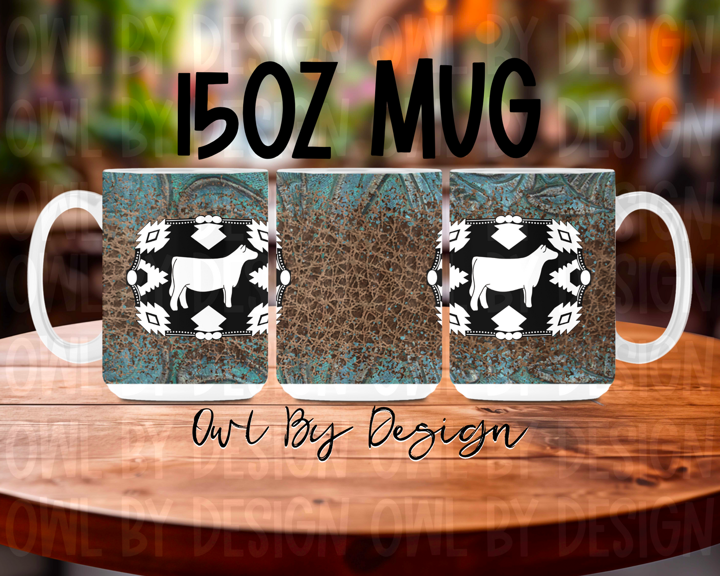 Show Livestock Buckle Western 15oz Mug