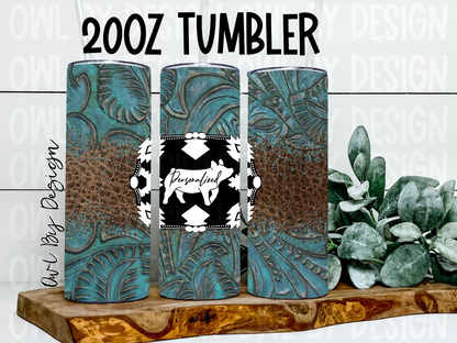 Show Livestock Buckle Western Tumbler - 20oz