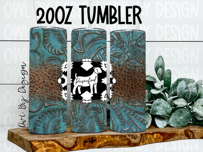 Show Livestock Buckle Western Tumbler - 20oz