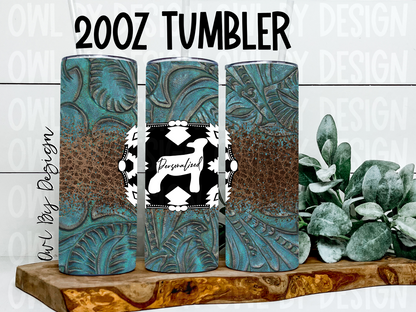 Show Livestock Buckle Western Tumbler - 20oz