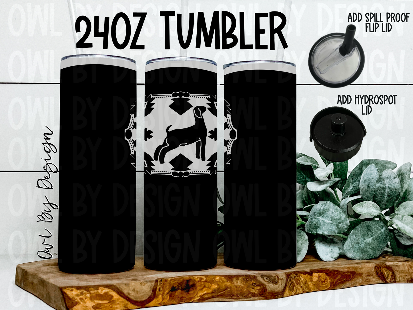 Show Livestock Buckle Midnight Express Tumbler - 24oz