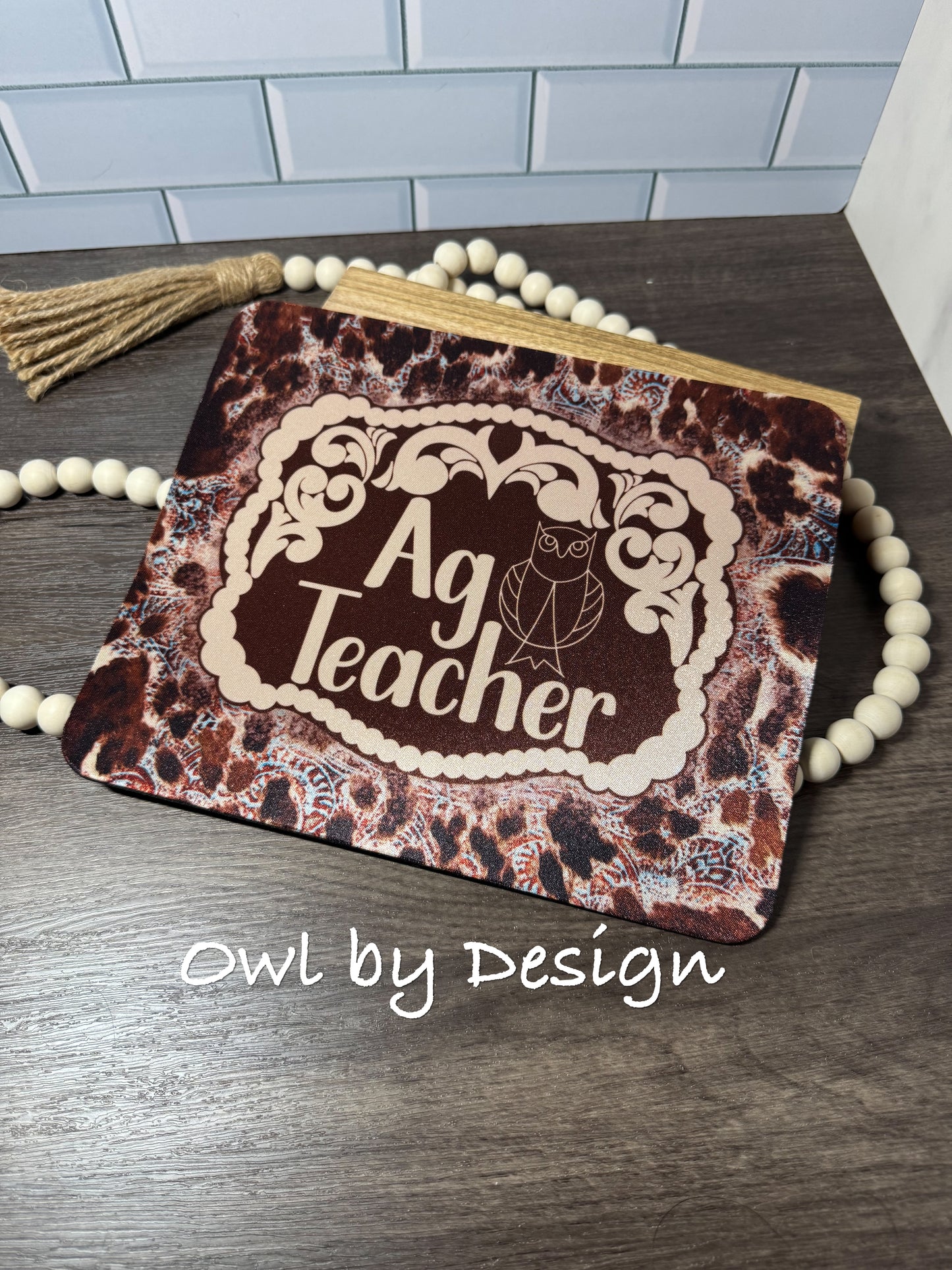 Ag Teacher Buckle Ultimate Bundle - Lanyard, Badge Holder, Mousepad, Note/Pen Holder, Tray, Necklace, Bracelet, Tumbler, Coaster, Journal, Pencil Pouch