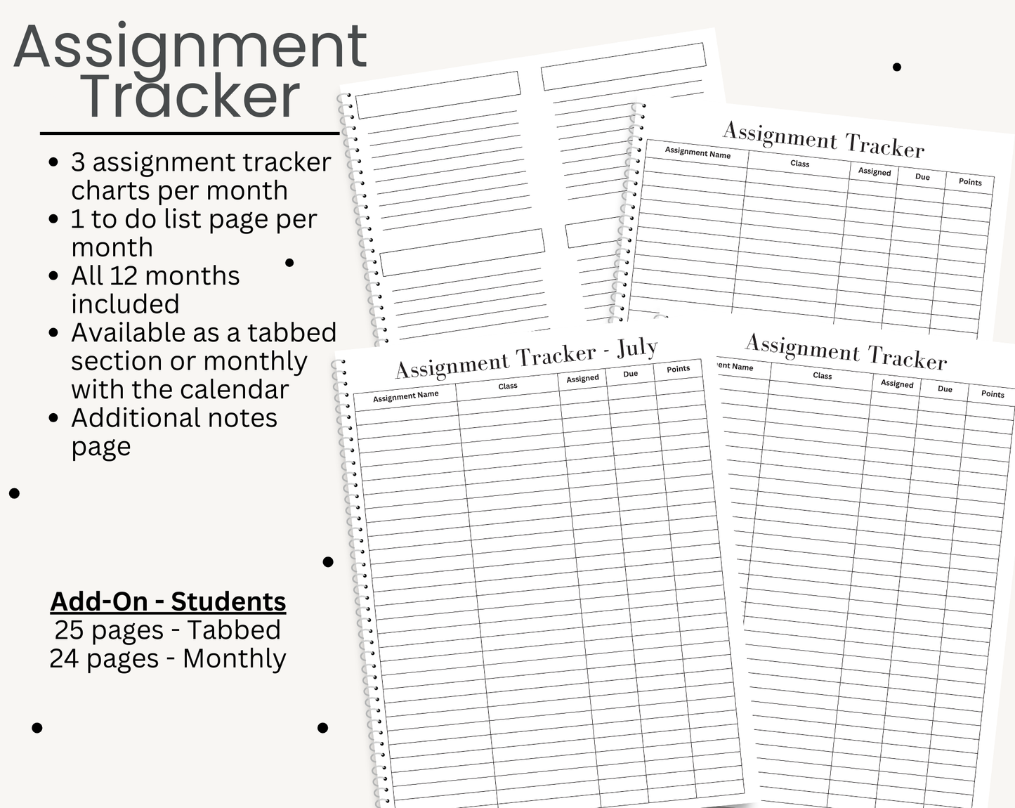 Build Your Own Student Planner