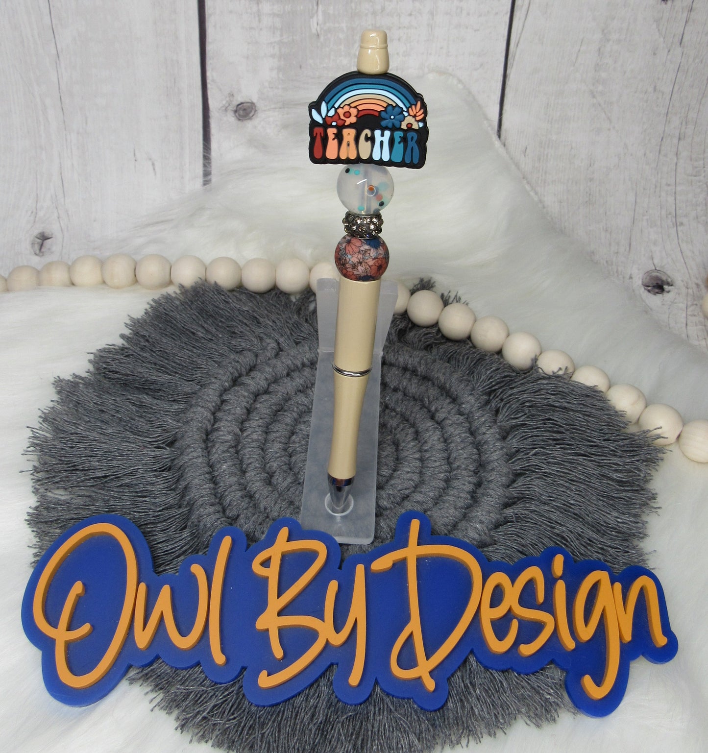 Boho Rainbow Teacher Pen