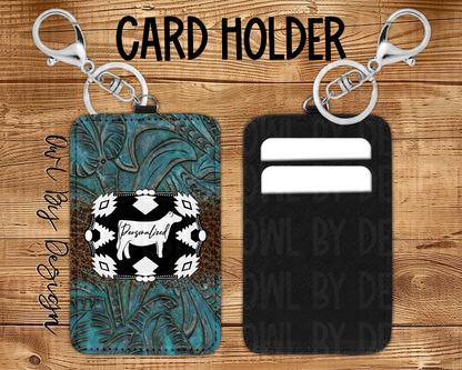 Show Livestock Buckle Western Card/Badge Holder
