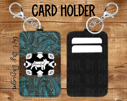 Show Livestock Buckle Western Card/Badge Holder