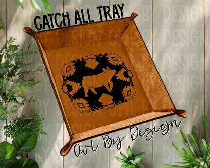 Show Livestock Buckle Catch All Tray - Heritage Leather Line