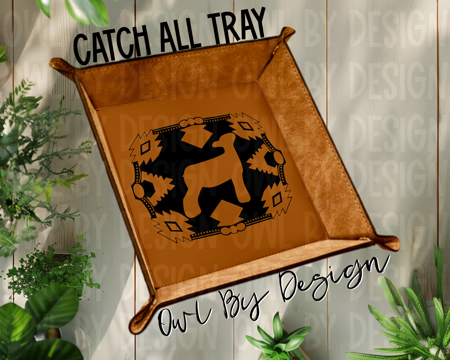 Show Livestock Buckle Catch All Tray - Heritage Leather Line