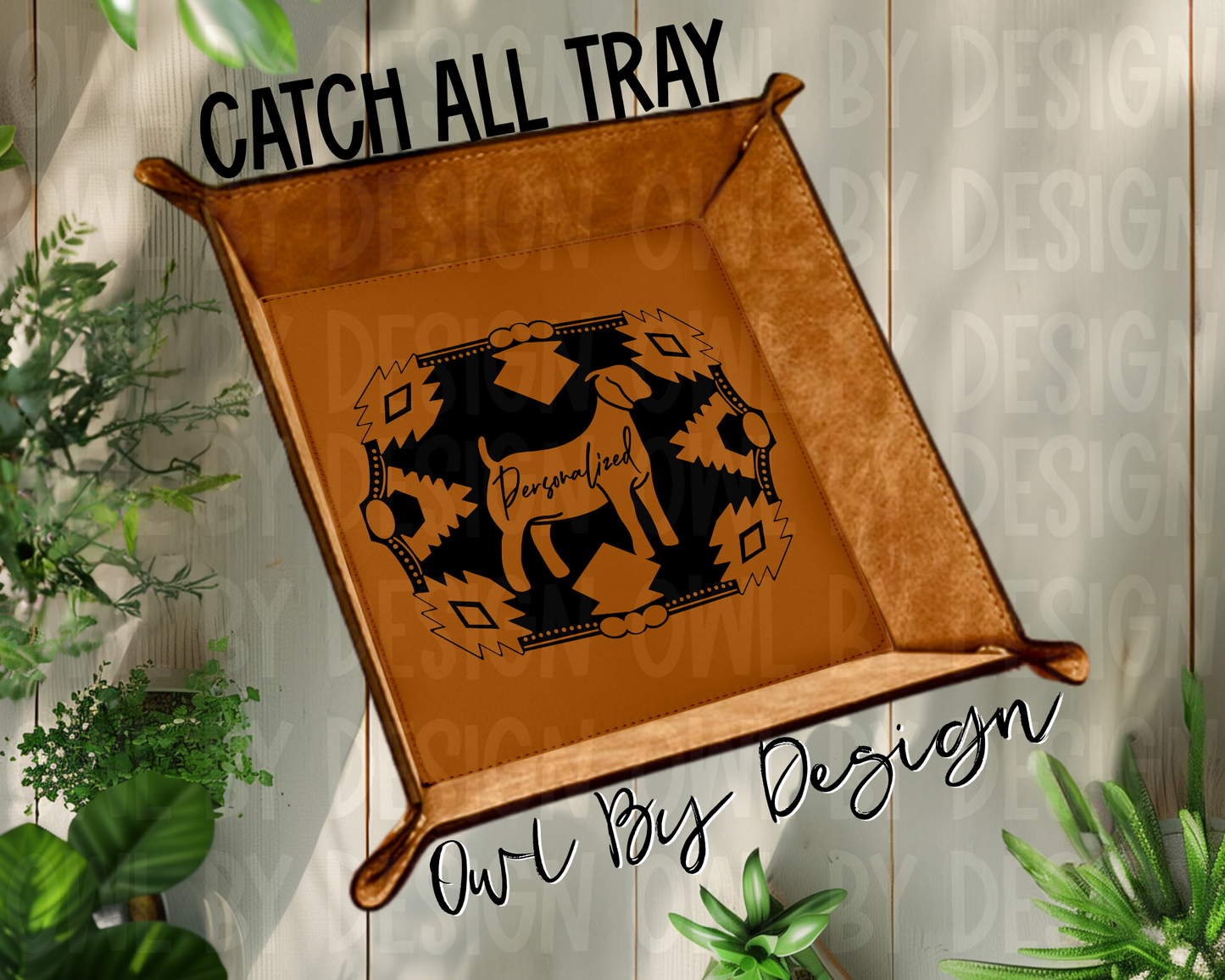 Show Livestock Buckle Catch All Tray - Heritage Leather Line