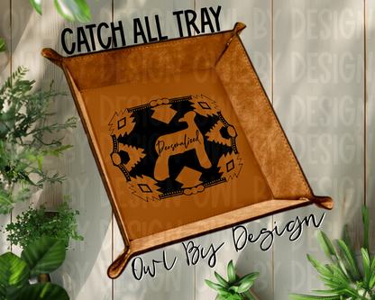 Show Livestock Buckle Catch All Tray - Heritage Leather Line