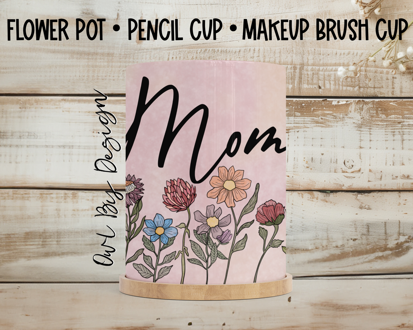 Mother's Day Bundle - Custom Jewelry Box and Makeup Brush Cup