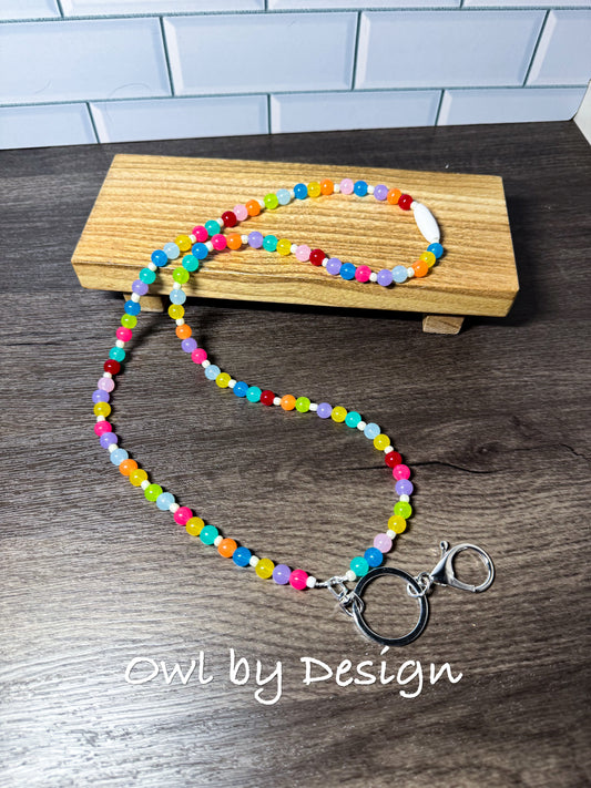 Jellybean Beaded Lanyard