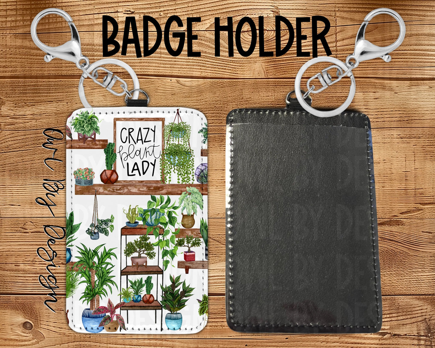 Crazy Plant Lady Card Holder Keychain/Lanyard