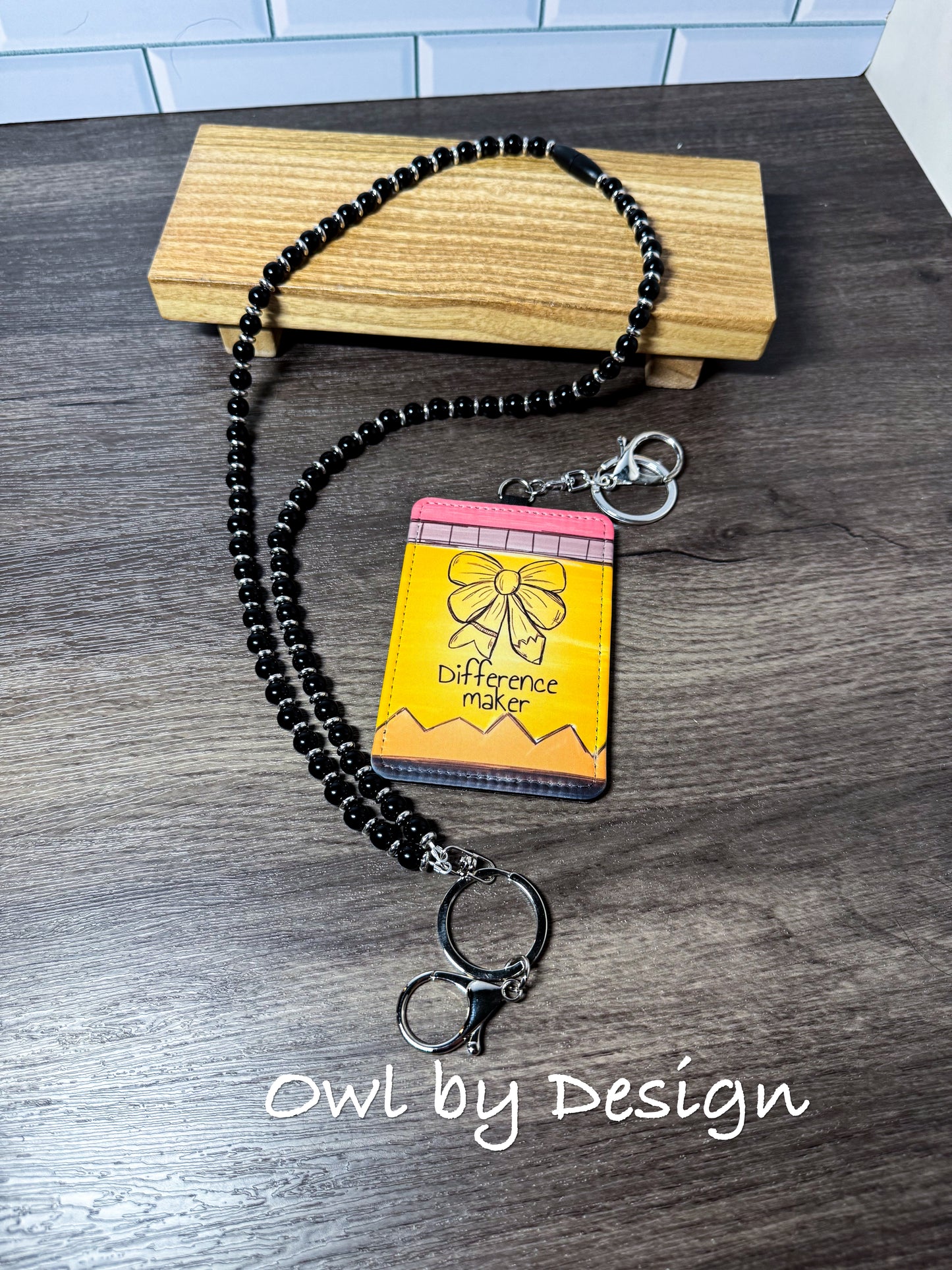 Difference Maker Essentials Bundle - Beaded Lanyard and Badge Holder