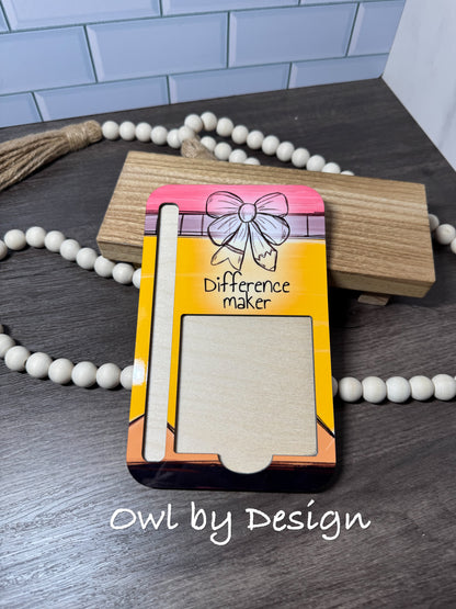 Difference Maker Ultimate Bundle - Lanyard, Badge Holder, Mousepad, Note/Pen Holder, Tray, Necklace, Bracelet, Tumbler, Coaster, Journal, Pencil Pouch