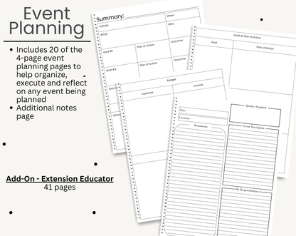 Build Your Own Extension Educator Planner