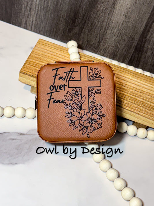 Faith Over Fear Jewelry Box