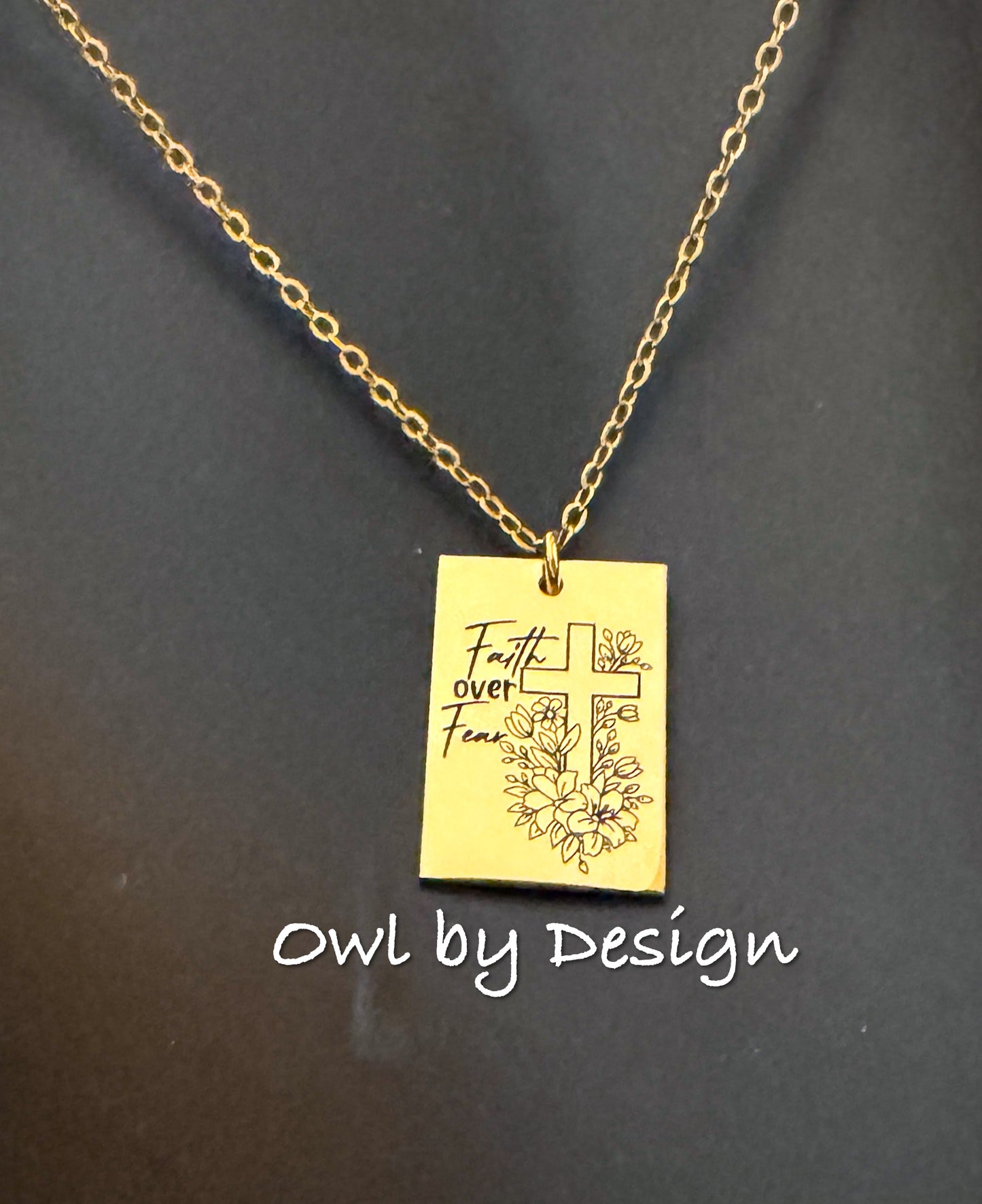Faith Over Fear Necklace