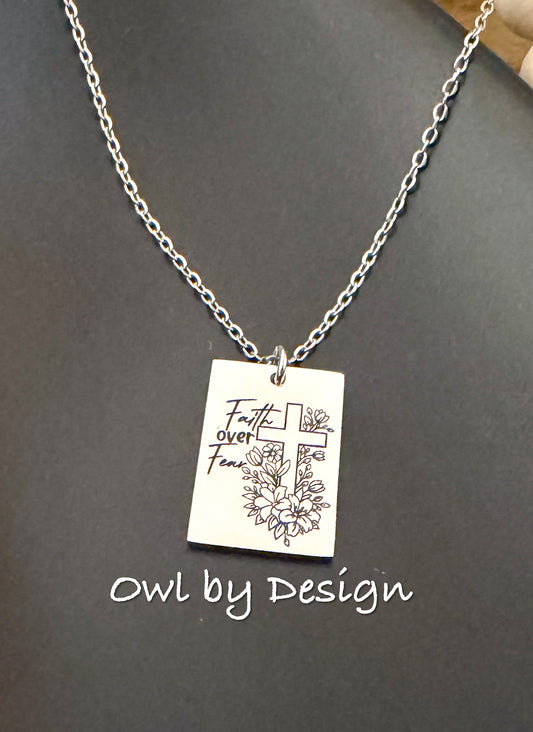 Faith Over Fear Necklace