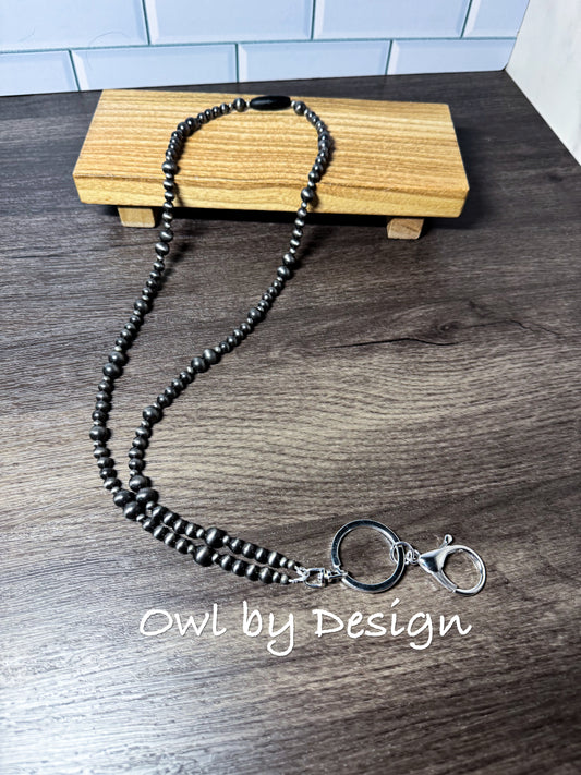 Navajo Pearl Beaded Lanyard
