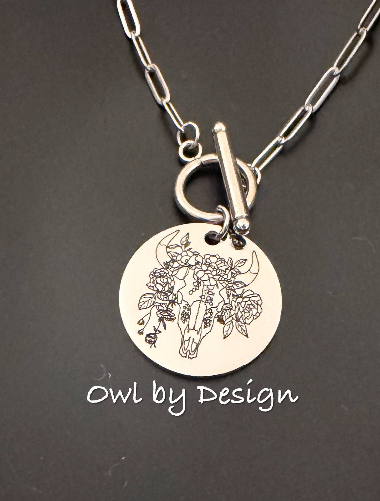 Boho Bull Skull Necklace