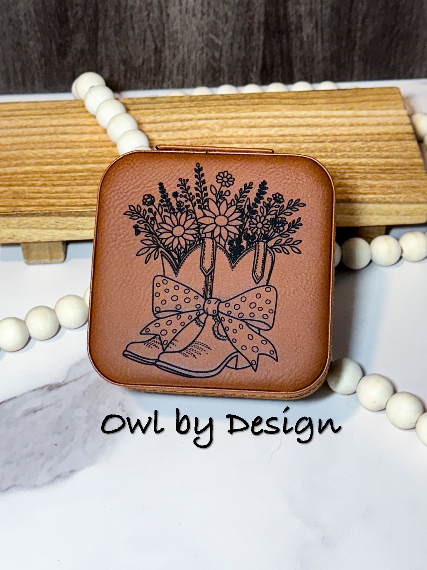 Floral Boots Jewelry Box