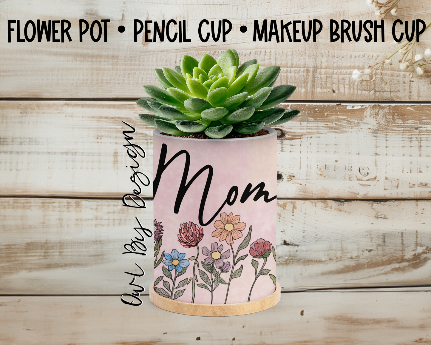 Mother's Day Bundle - Custom Jewelry Box and Makeup Brush Cup