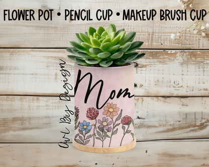Mother's Day Bundle - Custom Jewelry Box and Makeup Brush Cup