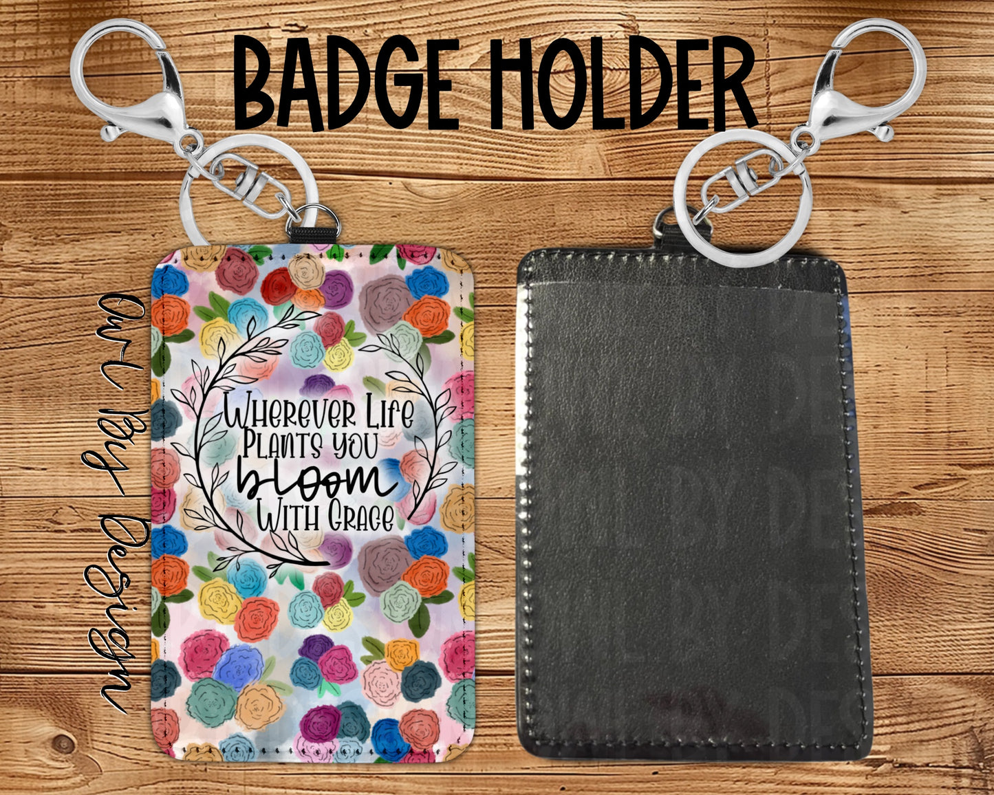 Full Bloom Card Holder Keychain/Lanyard