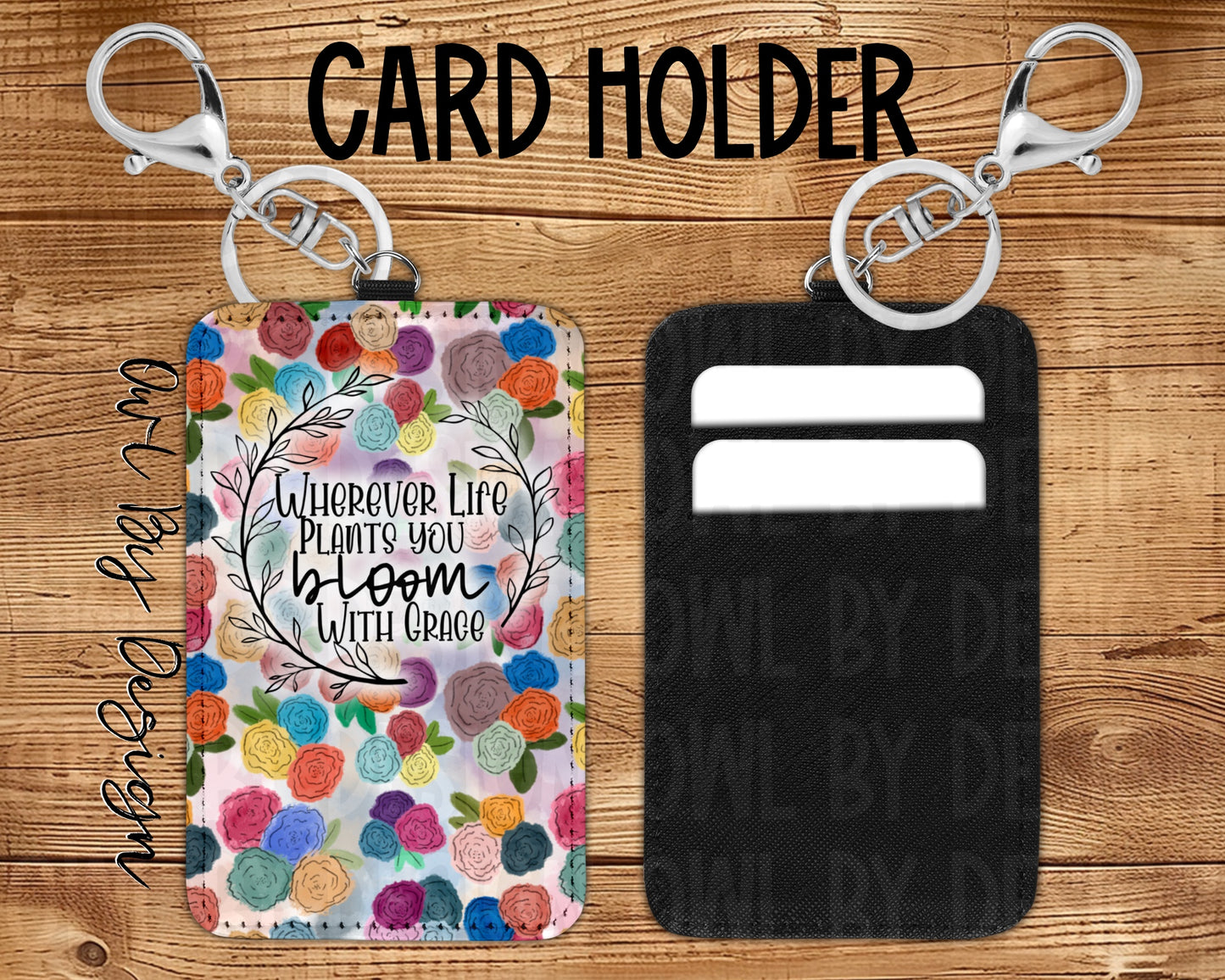 Full Bloom Card Holder Keychain/Lanyard