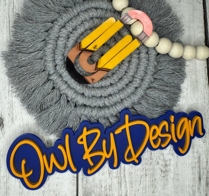 Pencil Paperclip Bookmark *Customizable