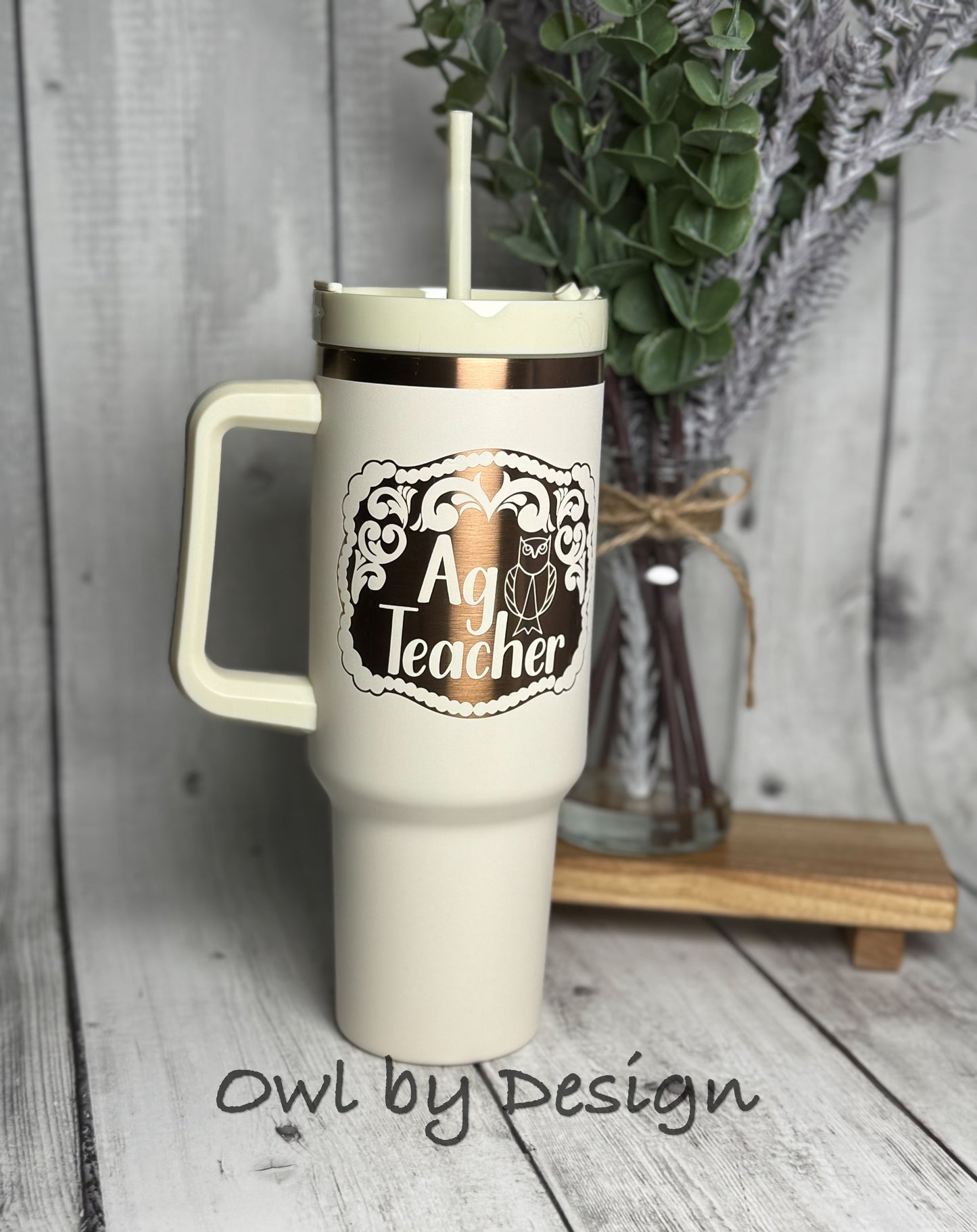 Ag Teacher Buckle Golden Hour Tumbler – 40oz
