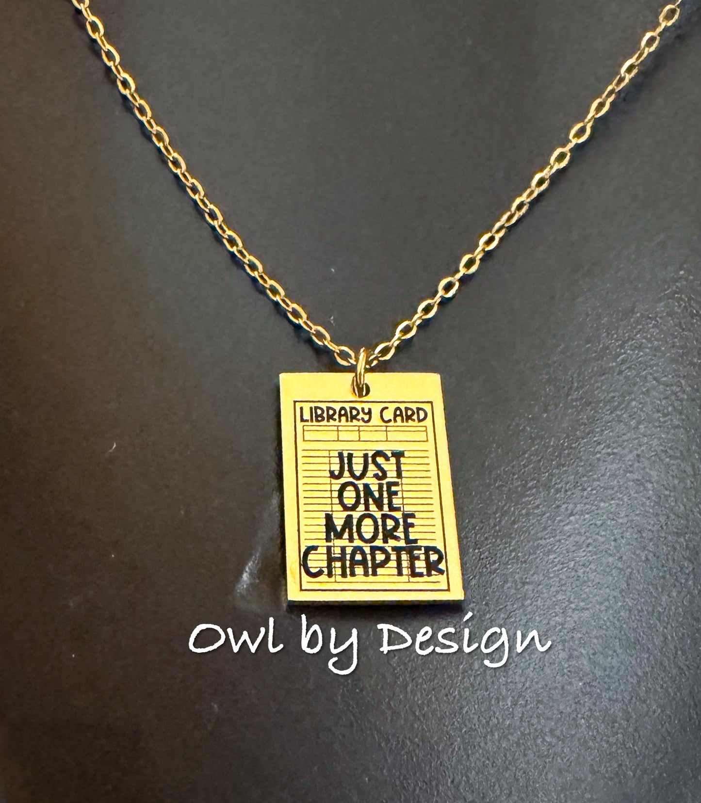 Just One More Chapter Necklace