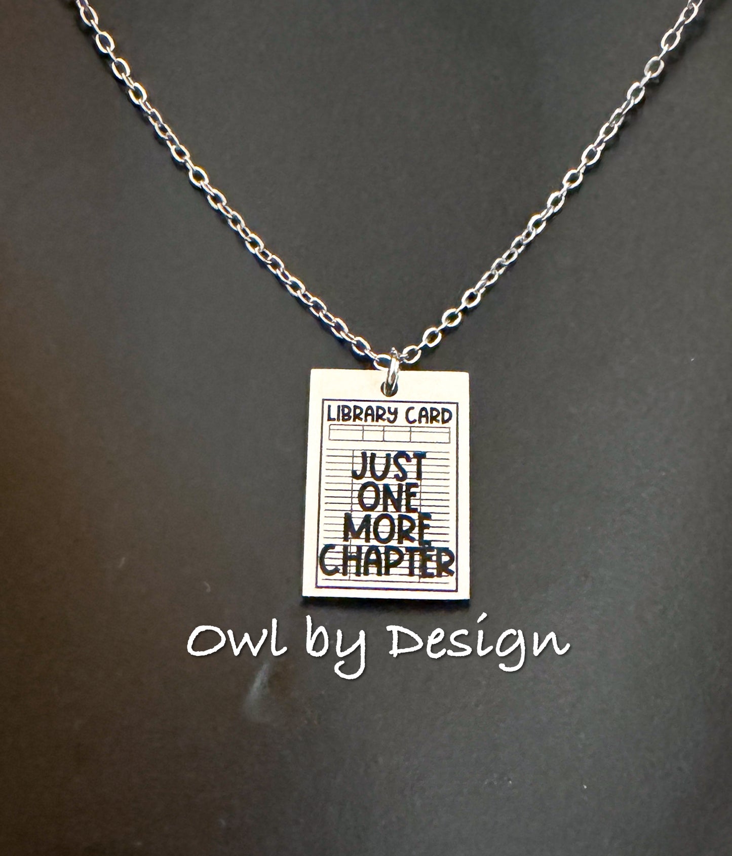 Just One More Chapter Necklace