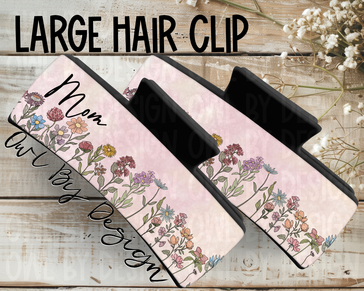 Mother's Day Bundle - Custom Keychain and Hair Clip