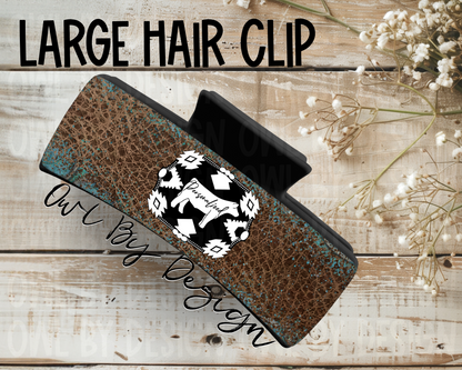 Show Livestock Buckle Western Hair Clips