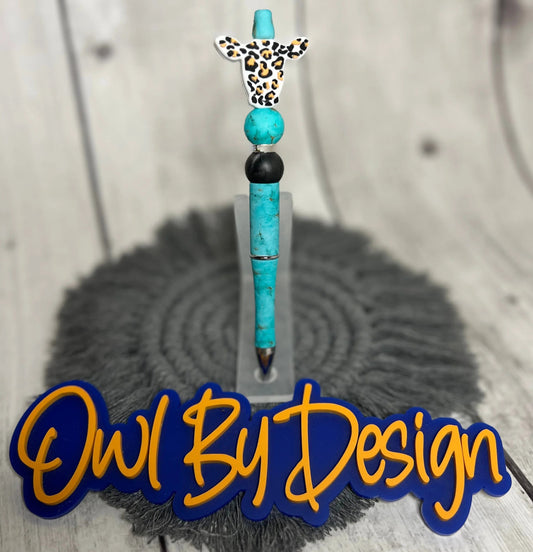 Leopard Cow Head Pen