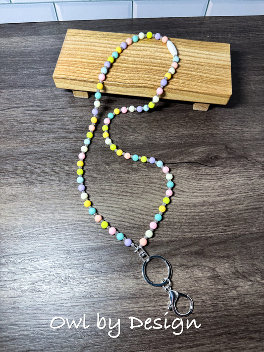 Spring Meadow Beaded Lanyard
