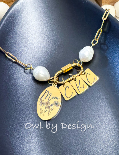 Mother's Day Bundle - Custom Tumbler and Necklace
