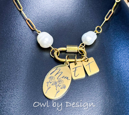 Mother's Day Bundle - Custom Tumbler and Necklace