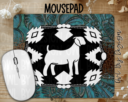 Show Livestock Buckle Western Mousepad