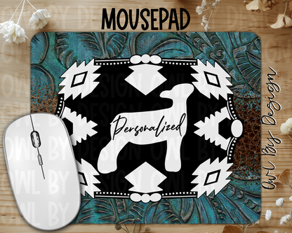 Show Livestock Buckle Western Mousepad